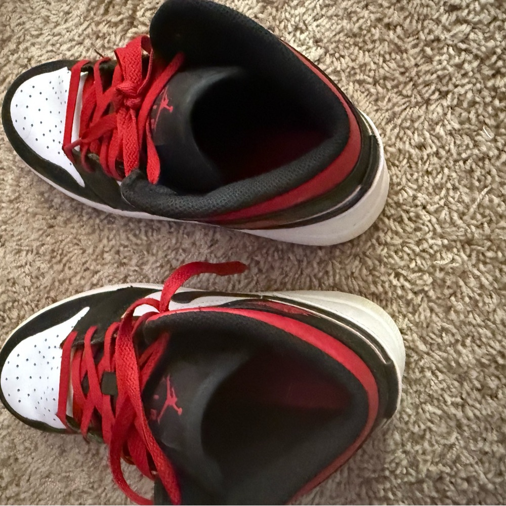Nike Air Jordan Black and Red Sneakers